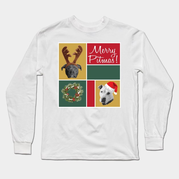 Merry Pitmas Long Sleeve T-Shirt by Rvgill22